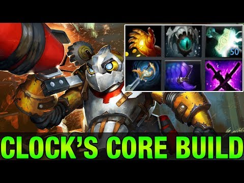 OP CLOCKWERK'S CORE BUILD - Clock with Echo Sabre, Skadi and Mjollnir - Dota 2
