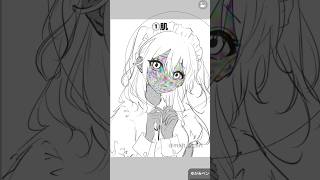 【イラスト】ノイズカラーチャレンジ💖#イラスト #procreate #ibispaintx #illustration #shorts