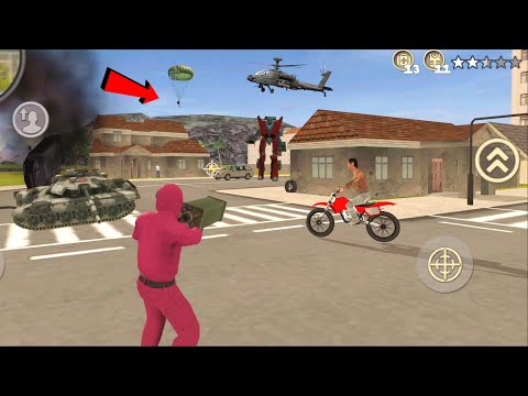 Squid Worker Rope Hero Vegas Strange Gangster (Squid Man With RPG) - Android Gameplay HD