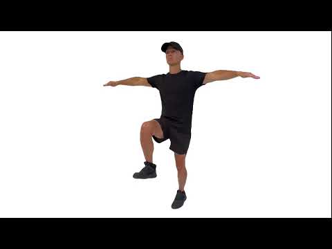 Single Leg Stance Arms Out  Left Leg