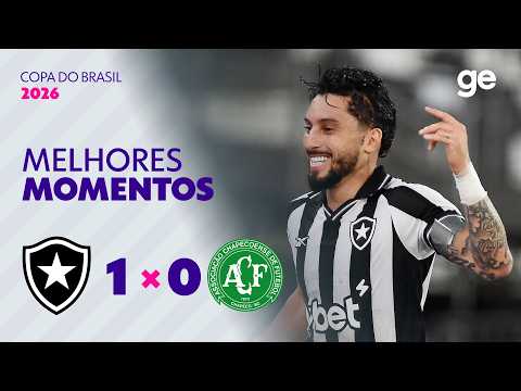 Gols e lances de Botafogo x Chapecoense