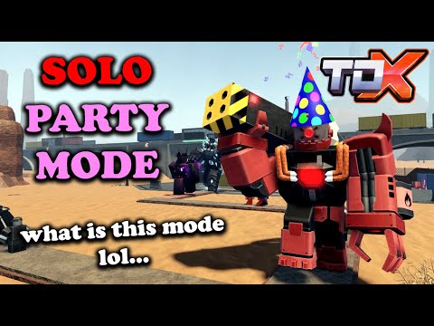*NEW* TDX Party Mode SOLO Triumph! | Roblox Tower Defense X