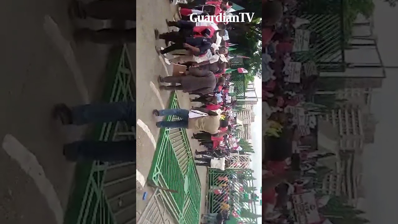 Protesters pull down National Assembly Gate