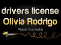 Olivia Rodrigo - drivers license (Piano Karaoke)