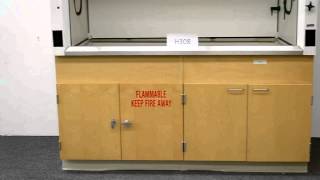 6′ Fisher Hamilton Laboratory Fume Hood with Epoxy Tops Base Cabinets