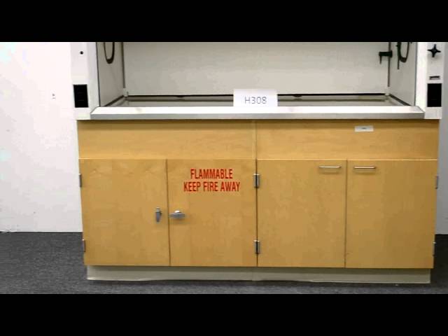 6′ Fisher Hamilton Laboratory Fume Hood with Epoxy Tops Base Cabinets