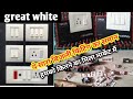 🔥Great White switch and socket unboxing with wholesale price!👉सस्ते और अच्छी quality म