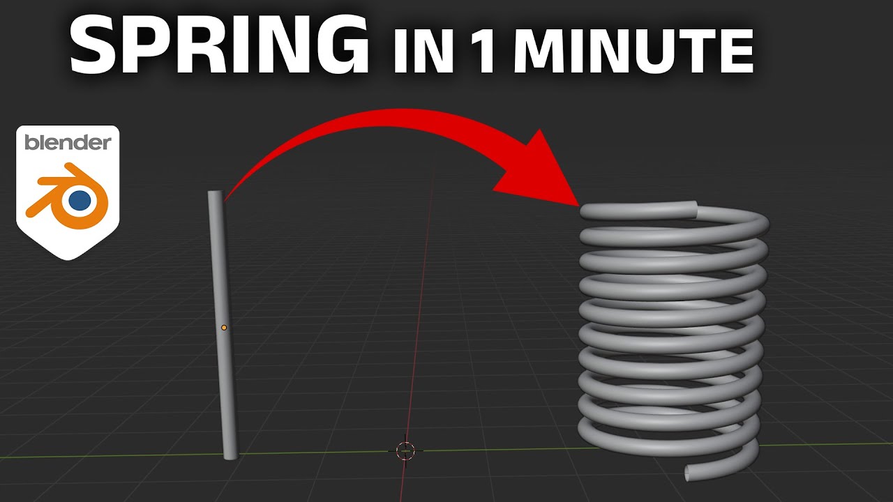 How to Make Spring in Blender in 1 Minute