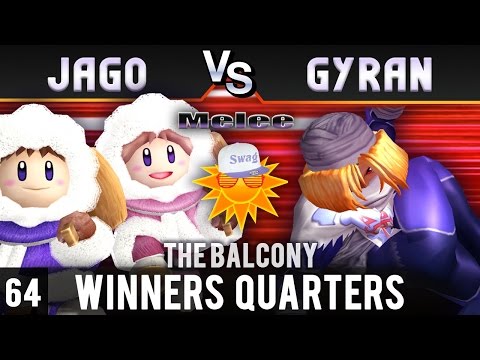 Melee @ the Balcony 64 - Winners Quarters ft. Jago (Ice Climbers) vs Gyran (Sheik)