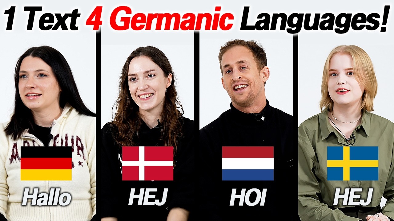 Can they Understand Each other's Sentences? l  Danish, German, Dutch, Swedish 4 Germanic Comparison!