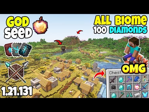 🔥Ultimate (God Seed) For Minecraft 1.21.131 Bedrock And PE | All Biomes Seed | Minecraft Seeds