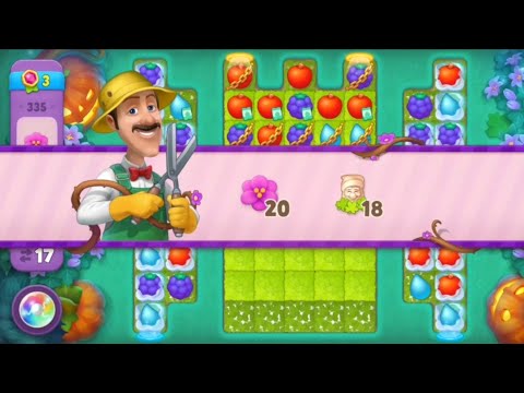 Gardenscapes Level 335 Super Hard Level All Goals Complete - Playrix Gameplay