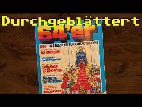 Ausgabe August 1984 der 64er Zeitschrift (08-1984) durchgeblättert und kommentiert