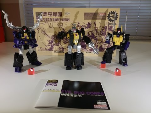 Transformers Masterpiece  Badcube Evil Bug Corps OTS 05 Claymore 06 Hypno 07 Kickbutt MP INSECTICONS