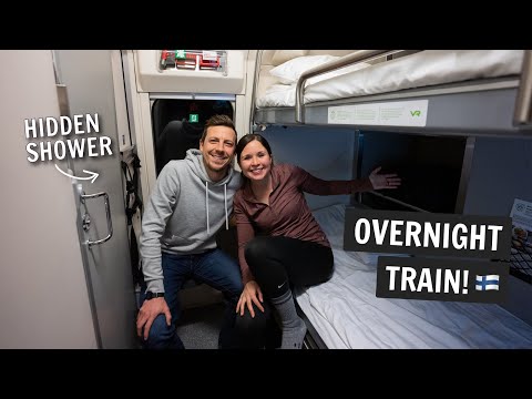 We took an overnight TRAIN to the ARCTIC CIRCLE in Finland! (Helsinki to Rovaniemi)
