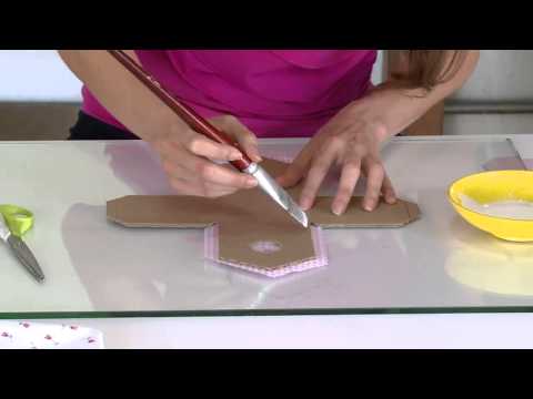 Mulher.com 03/03/2014 - Casinha de passarinho feita com papelão e tecido