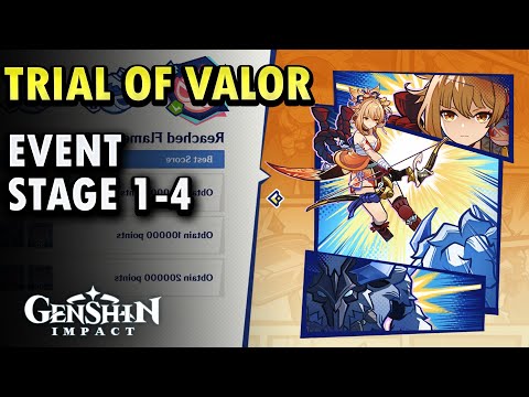 Trial of Valor Event Stage 1-4 | Genshin Impact