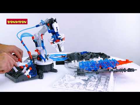 Миниатюра изображения товара Набор для опытов Bondibon Французские опыты. Гидравлический робот-рука / ВВ2582