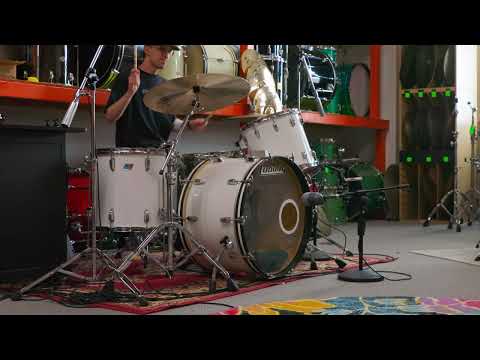 1980s Ludwig White Cortex Drum Set 14x24 13x14 16x18 image 26