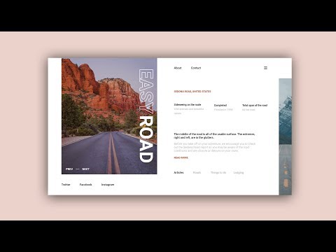 Web Design Speed Art #35 – Minimal Easy Road Website [Adobe XD]