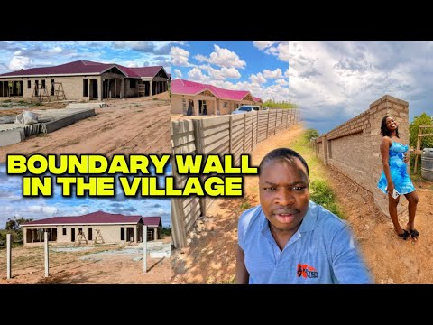 Wir haben den Bau unserer Begrenzungsmauer / Dura-Mauer an unserem Haus im Dorf abgeschlossen.