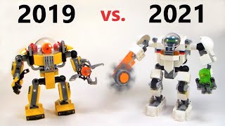 Lego Creator Underwater Robot vs. Space Mining Mech Comparison! (2019 vs. 2021)