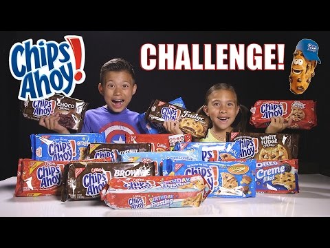 CHIPS AHOY CHALLENGE!!! 15 Flavor Taste Test! Let's Crown the Cookie King! Video