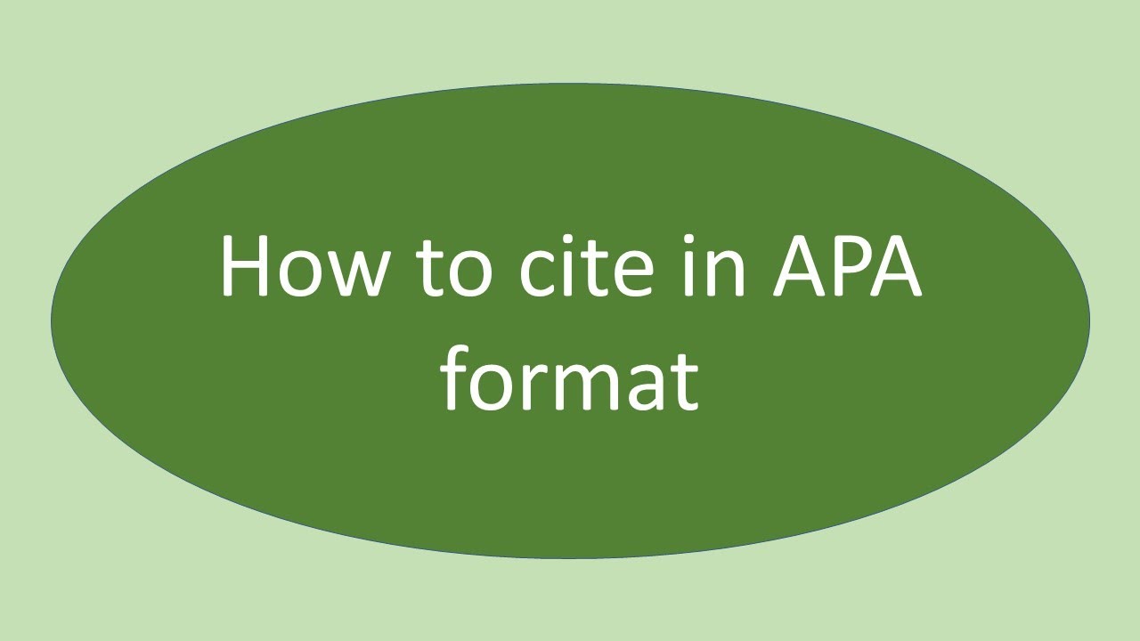 How to cite in APA citation format | citaton and referencing for beginners | APA in-text citation