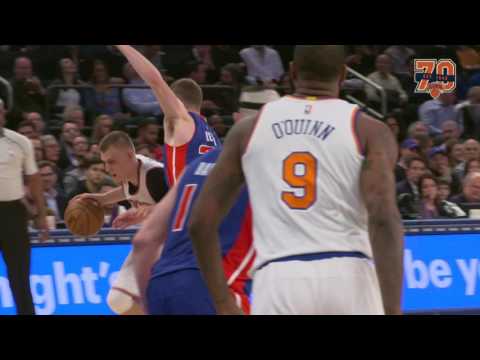 HIGHLIGHTS: Porzingis Scores Career-High 35 Against Pistons