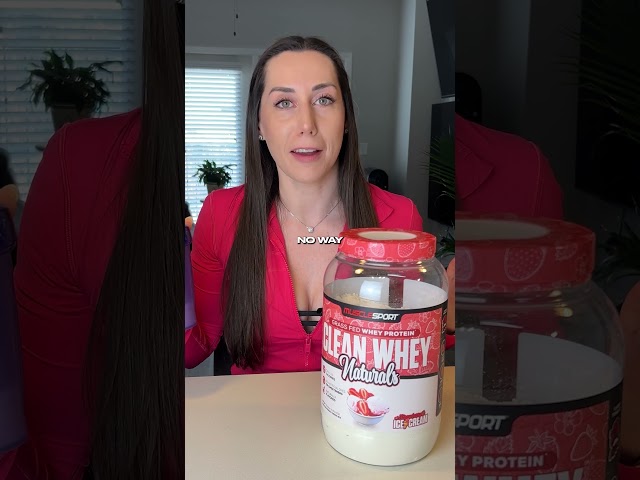 MuscleSport Clean Whey Naturals Strawberry Ice Cream