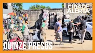 QUINZE PESSOAS SÃO PRESAS EM DESMANCHE DE VEÍCULOS