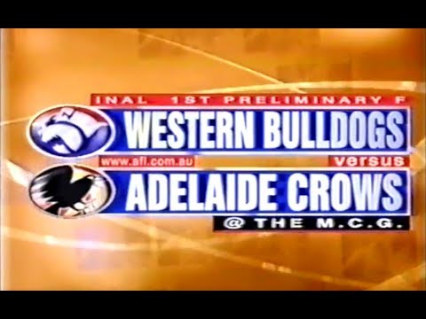 1998 Preliminary Final Adelaide Crows Vs Western Bulldogs Highlights