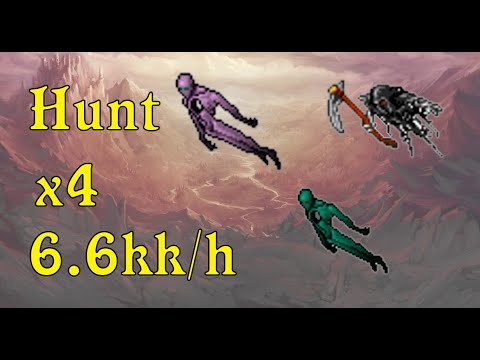 Tibia hunt x4 6.6kk/h + Profitão - Brain Grounds (alminhas)