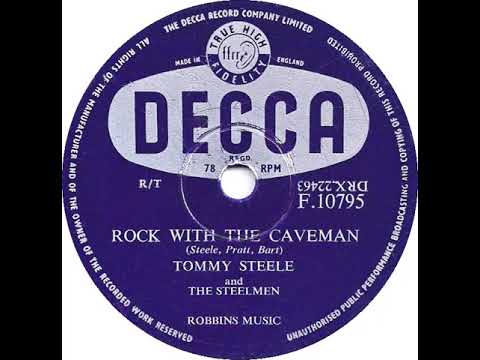 UK New Entry 1956 (156) Tommy Steele & The Steelmen - Rock With The Caveman