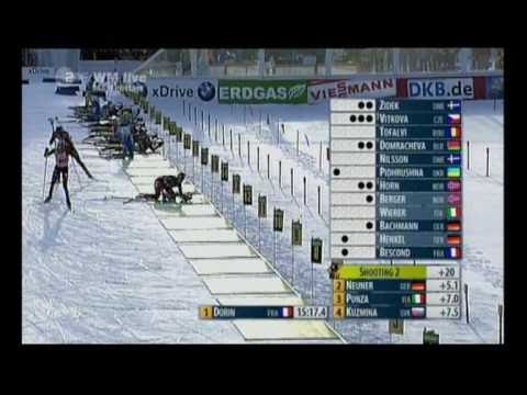 Biathlon-WM Massenstart der Damen in Khanty-Mansiysk 2011