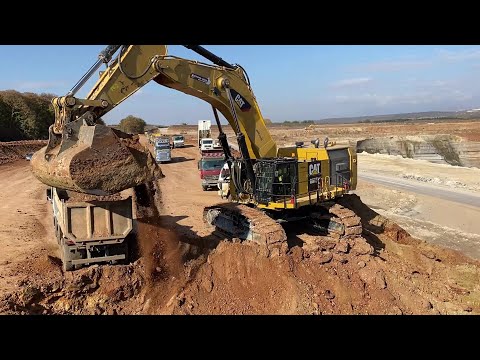 Caterpillar 6015B Excavator Loading Trucks With Two Passes - Sotiriadis Mining Works