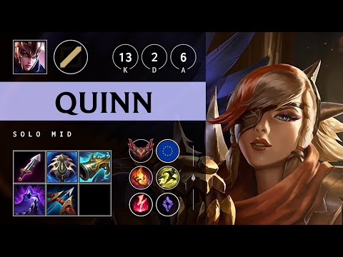 Quinn Mid vs Ahri - EUW Grandmaster Patch 25.08
