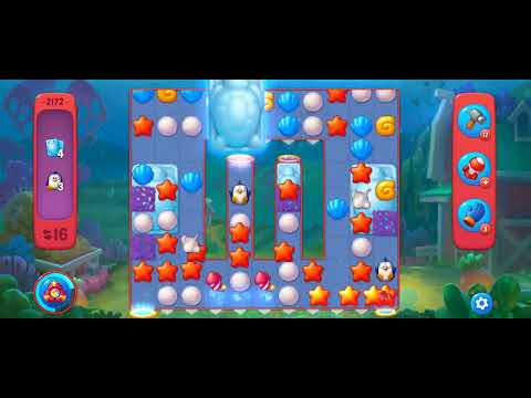 Fishdom Hard Level 2172 (with full seashell [Super Lightning] & double bomb) @choraelmin