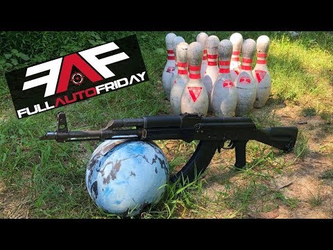 Full Auto Friday! Bowling with an AK-47! 🎳