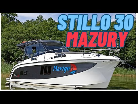 🔴Jacht Motorowy Stillo Mazury -Czarter Jachtu Motorowego Mazury bez Patentu🔴
