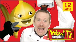 Chocolate Cake Story with Johny from Steve and Maggie + Baby Shark | Speaking Wow English TV Stories