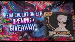 Mega Evolution ETB Opening (Mega Gardevoir)… BIG Pulls?! + GIVEAWAY!