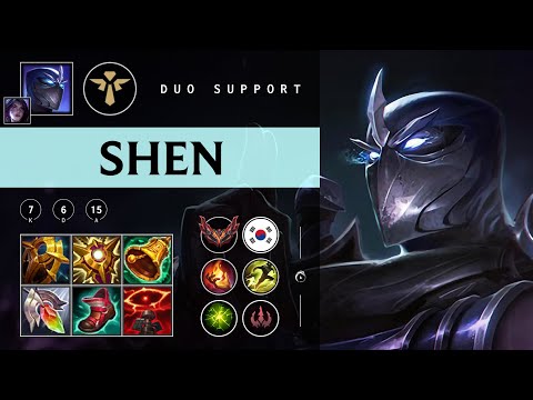Shen Support vs Elise - KR Grandmaster Patch 25.24