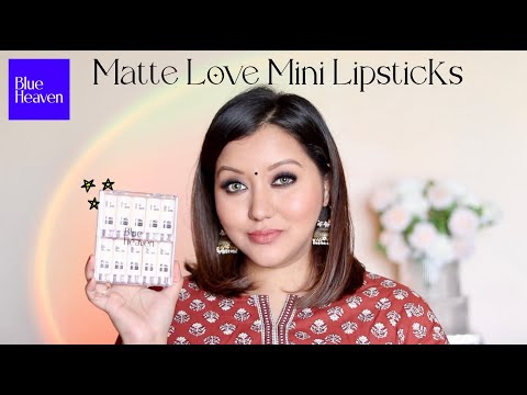 Blue Heaven Matte Love Mini Lipstick Set (Review & Lip Swatches)