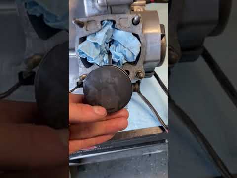How to install a two stroke top end #dirtbike #moto #mx #2stroke #mechanic #motorcycle #rebuild #fyp
