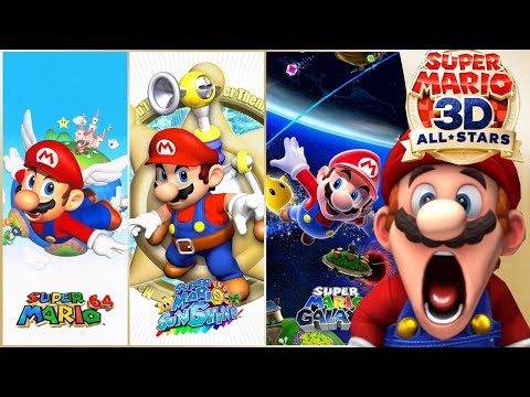 MARIO 3D ALL STARS COLLECTION - MARIO 64, SUNSHINE, GALAXY & Mario 3D World + MARIO KART LIVE REACT