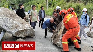 China earthquake: Hundreds stranded or missing after 6.8 magnitude quake - BBC News