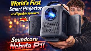 World's First Smart Projector with Flippable Speakers - Soundcore Nebula P1i