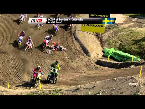 Jeffrey Herlings crash MX2 start Sweden 2015 - motocross