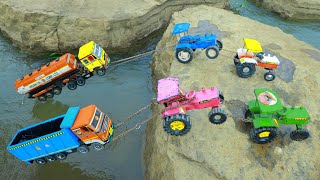VolvoTruck Fuel Tanker Mahindra Truck Accident Pulling JCB Eicher Ford Massey Swaraj Tractor ? CSToy